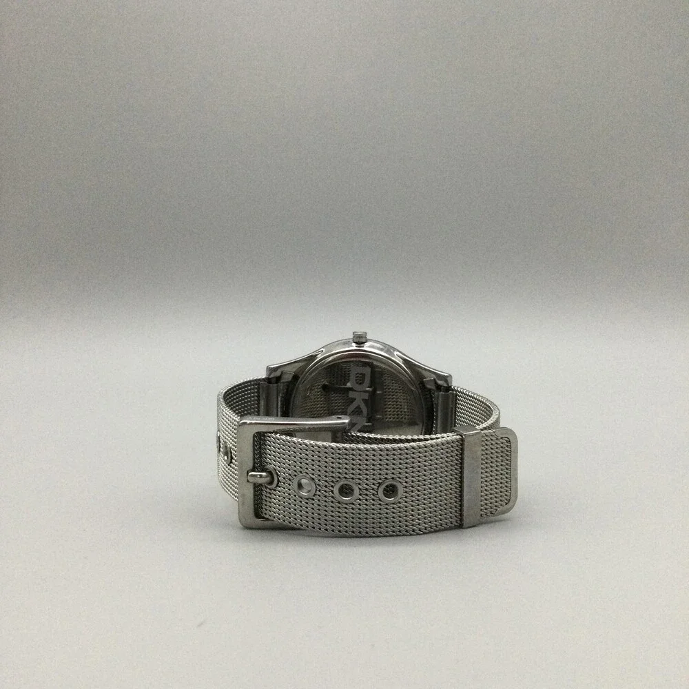 DKNY Womens Watch 37mm MOP Dial Silver Tone Steel Mesh NY-8716 New Battery